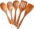 5 Piece Teak Wood Cooking Utensils Set by Yhendelion