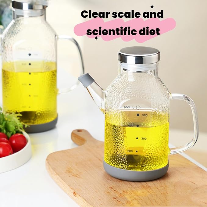 High Borosilicate Glass Oil Bottle-Olive Oil Dispenser - Image 7