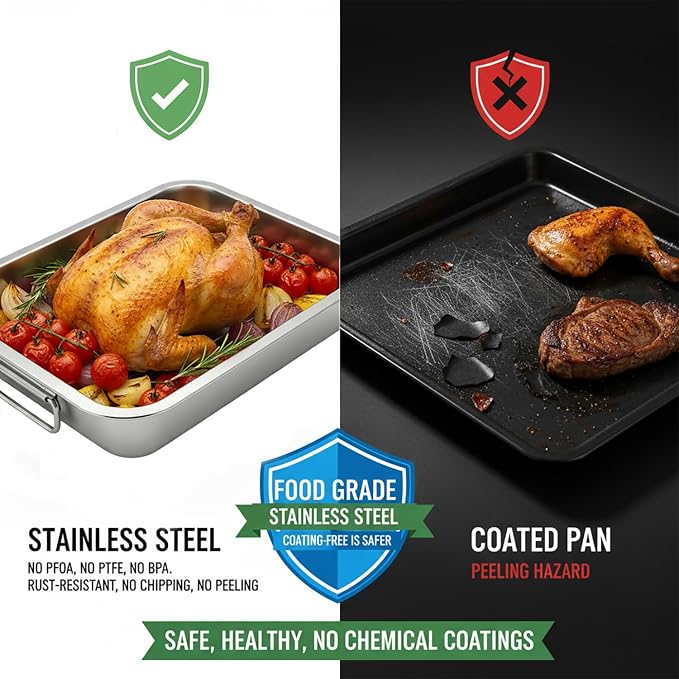 Stainless Steel Roasting Pan - Image 2
