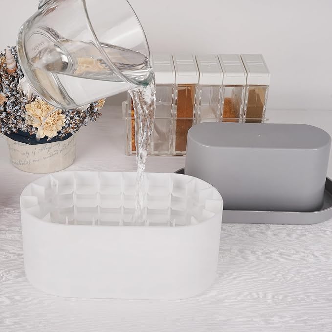 LUEXBOX Cylinder Ice Cube Mold Ice Trays, Silicone Ice Bucket, Portable Ice - Image 4