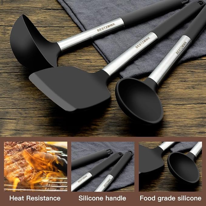 Kitchen Utensils Set-Silicone Cooking Utensils-32 pcs Non-Stick Silicone - Image 7