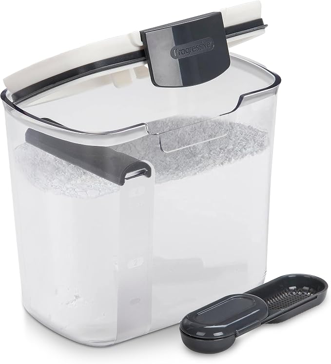 ProKeeper 1 Quart Airtight Powdered Sugar Storage Container – Grey, BPA-Free by ProgressiveInternational