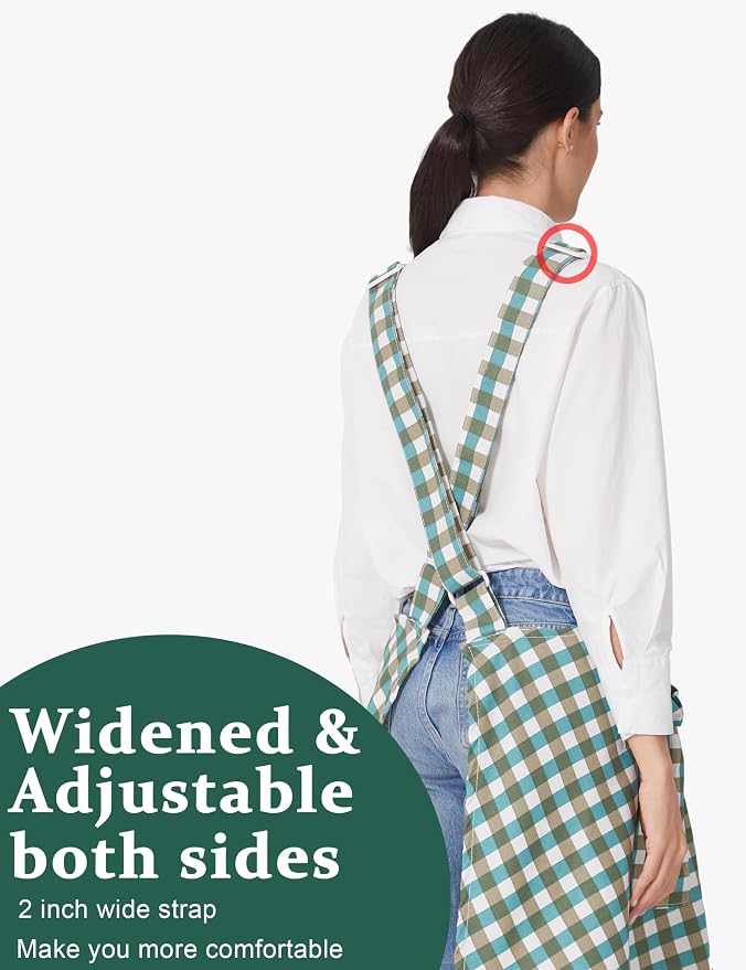Cozy Adjustable Cross Back Aprons - Image 4