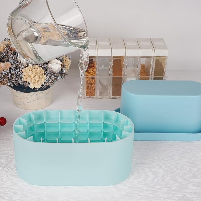 LUEXBOX Cylinder Ice Cube Mold Ice Trays, Silicone Ice Bucket, Portable Ice - Image 4