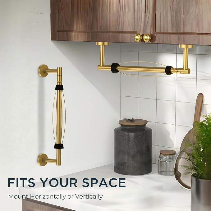 FORIOUS Paper Towel Holder Under Cabinet, SUS304 Wall Mounted Commercial Paper - Image 2