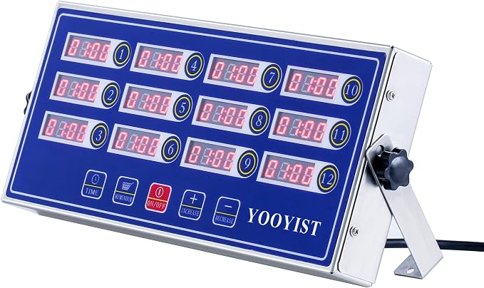 Precision Kitchen Timers for Cooking – 12 Channel Commercial Kitchen Timer - Image 2