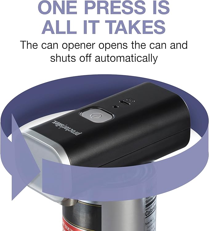 Proctor Silex Automatic Electric Can Opener, Hands Free Cordless Operation & - Image 3