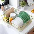 Kitsure Dish Drying Rack for Kitchen Counter, Stainless Steel Sink Organization by Kitsure