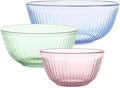 Pyrex Colors Tinted Sculpted Tinted Unlidded Small/Medium/Large Glass Mixing by Pyrex