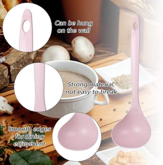 4Pcs Small Soup Spoon PP Ladle Spoon Cooking and Serving Spoons Soup Ladle - Image 3