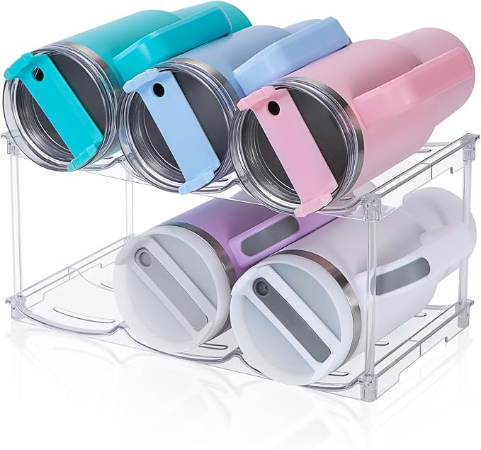 Stackable Water Bottle Organizer by SPOSPO