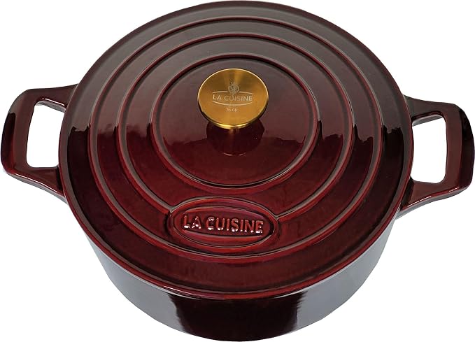 La Cuisine Enameled Cast Iron Dutch Oven Casserole Pot by LaCuisineforlife