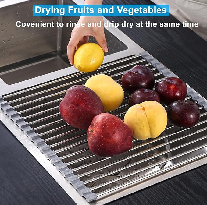 Seropy Roll Up Dish Drying Rack Over The Sink - Image 4