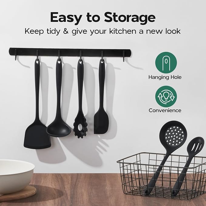 Onader Cooking Utensils Set of 6, Non Toxic & Dishwasher Safe - Image 6