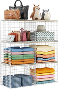 6 Pack Closet Organizers And Storage, Stackable Closet Shelf Organizer Storage by Cidaziya