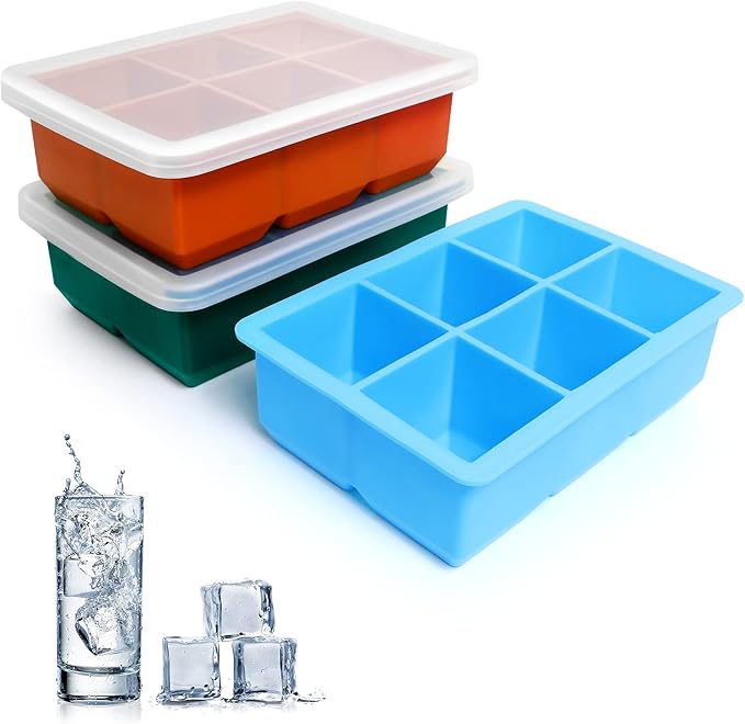 Excnorm Silicone Ice Cube Trays 3 Pack - Image 2