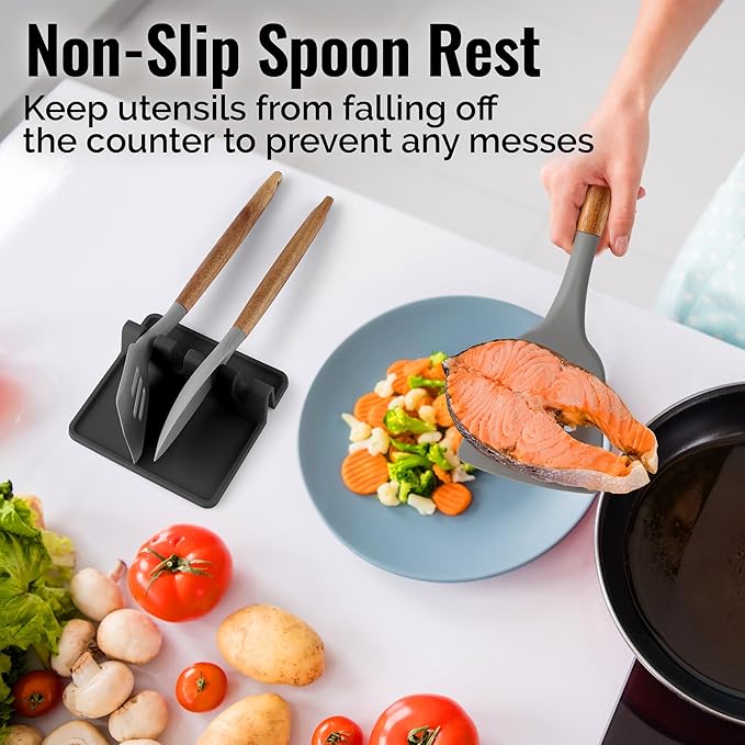 Zulay Kitchen Silicone Utensil Rest - Image 4