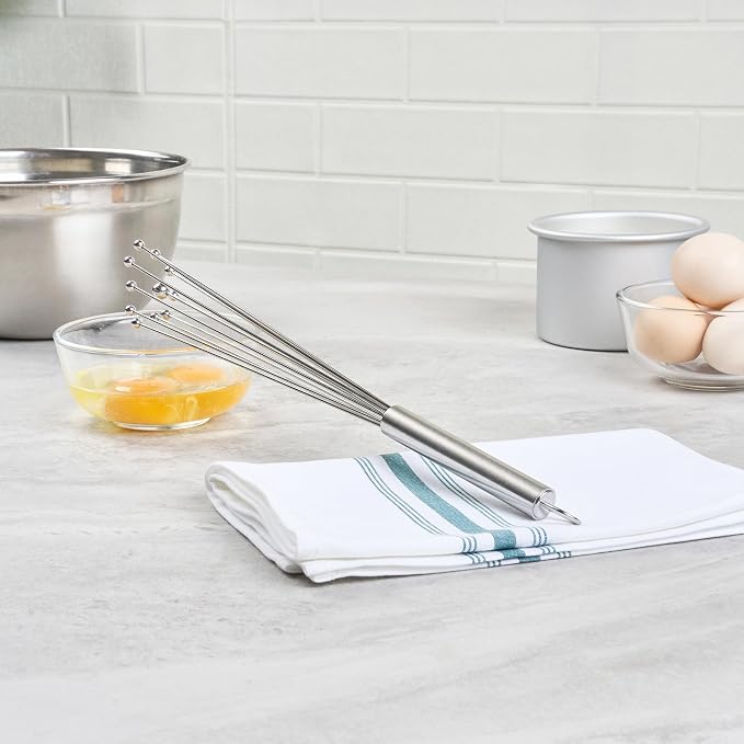 Restaurantware 12.5 in Stainless Steel Ball Whisk - Image 9