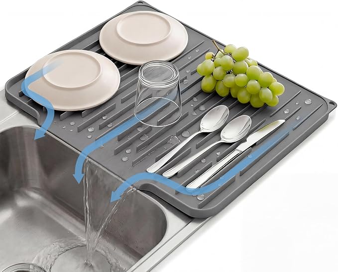 Foldable Silicone Dish Drying Mat by TCULOSD