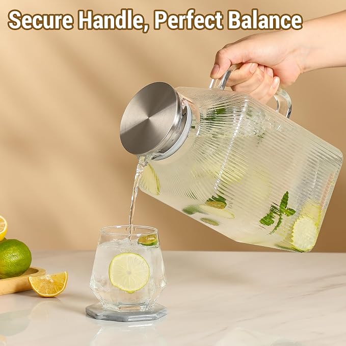 1 Gallon thickened Square Glass Pitcher - Image 5
