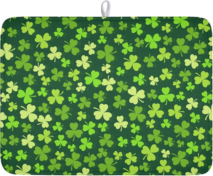 St. Patrick's Day Dish Drying Mat by Anyako