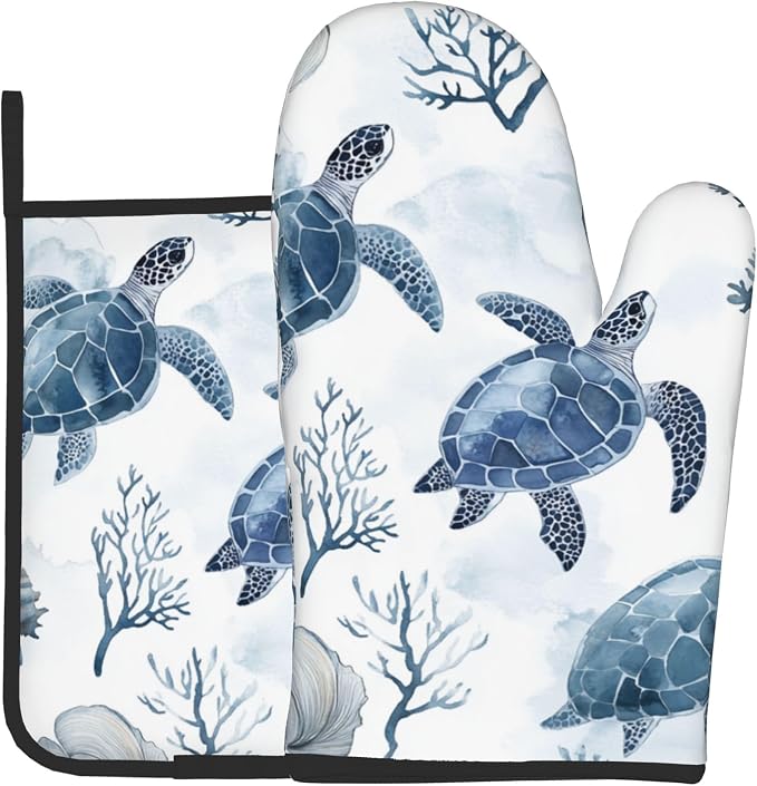 Nautical Oven Mitts for Women by DZGlobal