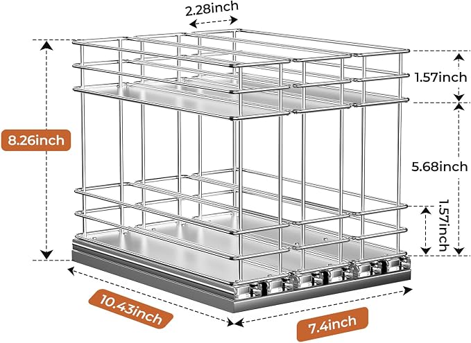 Mystozer Pull Out Spice Rack Organizer - Image 7