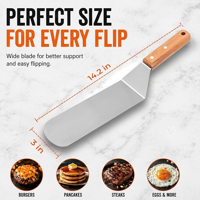 Medium Grill Spatula – Metal Spatula - Image 2