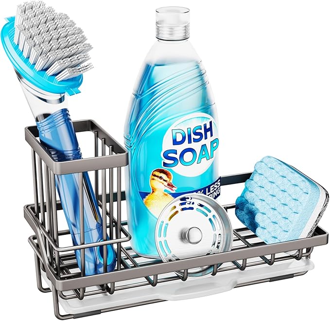 Consumest Sponge Holder for Kitchen Sink, Sink Caddy Organizer by Consumest