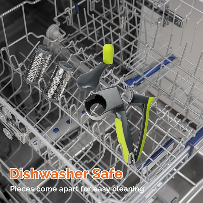 UHIYEE Patented Rotary Parmesan Cheese Grater, Hand Crank Cheese Shredder - Image 7