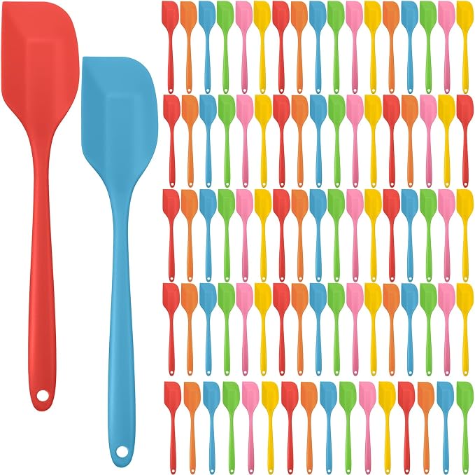 Irenare 84 Pcs Mini Silicone Spatulas Bulk 8.3 Inch Heat Resistant Scrapers by Irenare