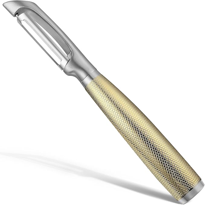 KULUNER Luxury I-Type Vegetable Peeler – 24K Gold Plated Handle, 304 Stainless by KULUNkitchentoolstheperfectcookingexpert
