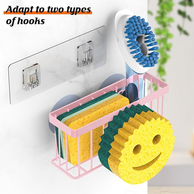 MURLONG Sponge Holder Smiley Face, Sink Caddy, Sink Organizer - Image 3