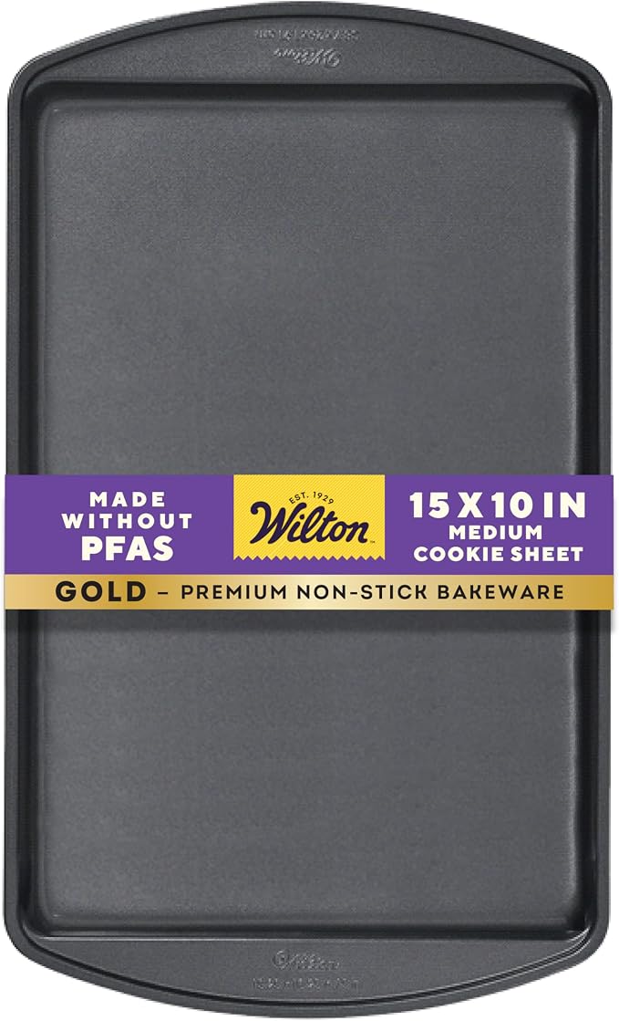 Wilton Gold Premium Non-Stick Warp-Resistant Bakeware, Made without PFAs by Wilton