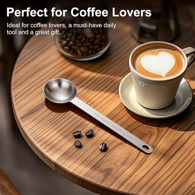 4PCS Coffee Scoop Spoons, 15ML Stainless Steel Measuring Spoons - Image 7
