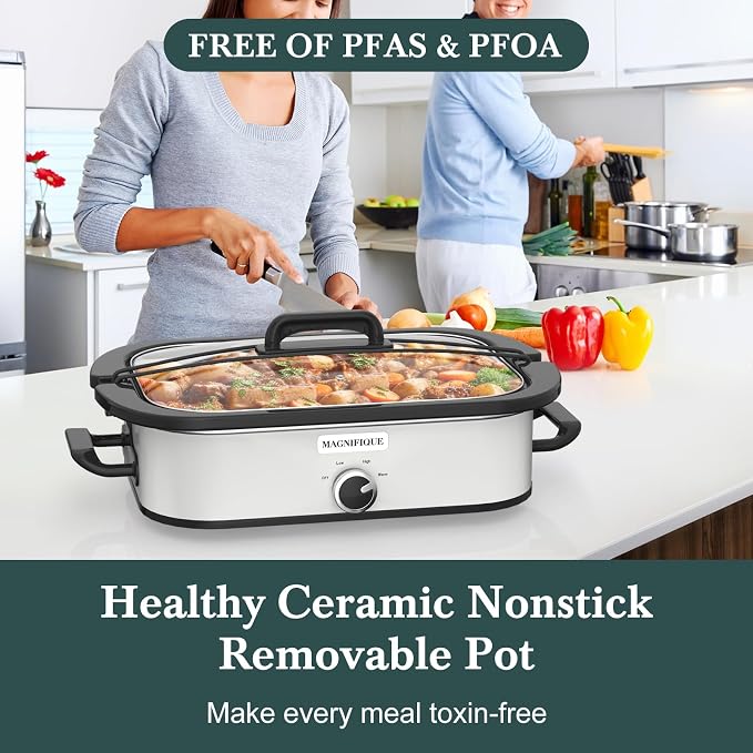 MAGNIFIQUE 4 Quart Casserole Slow Cooker - Image 3