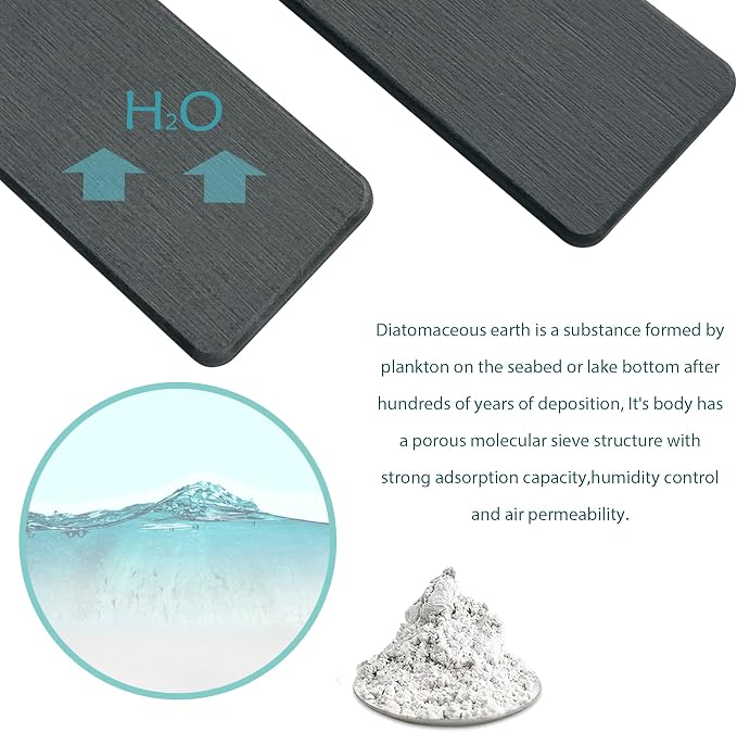 NiuYichee 2 Pcs Water Absorbing Stone Trays, Kitchen/Bathroom Sink Soap Dish - Image 5