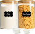 ComSaf 2Pcs Large Glass Storage Containers by ComSaf