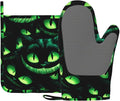 Halloween Ghost Face Heat-Resistant Oven Mitts and Pot Holder Smile Face by Unknown