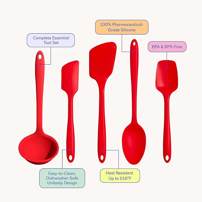 GIR: Get It Right 5-Piece Silicone Ultimate Kitchen utensils set - Image 2