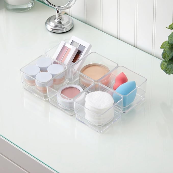 STORi SimpleSort Drawer Organizer Bins 6 pc Set, Bathroom Organizers and Storage - Image 7