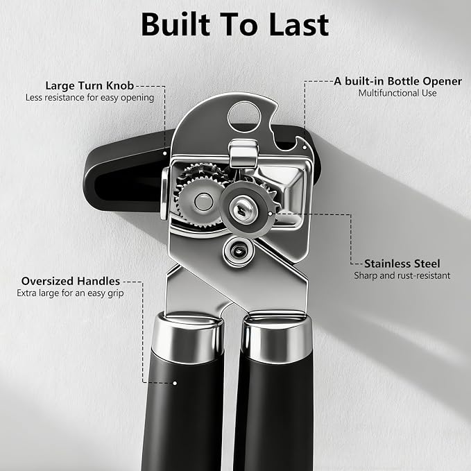 Can Opener Set With 1 Bottle Opener 2 Vegetable Peeler 1 Heavy Duty Kitchen - Image 4