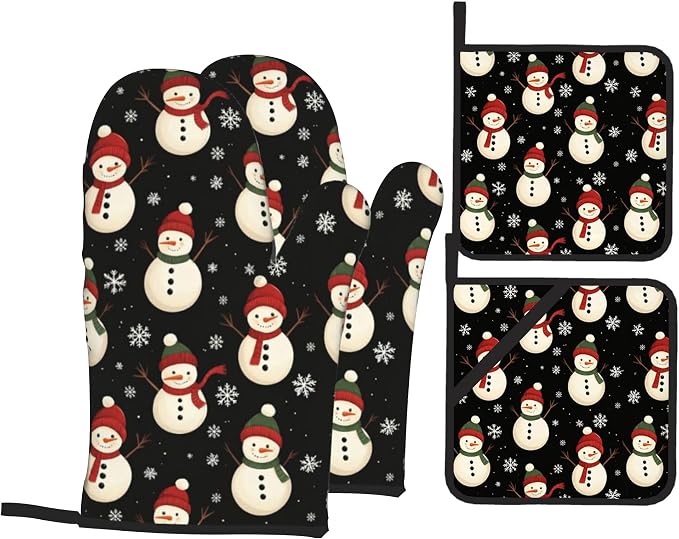 Oven Mitts and Hot Pads Set by Unknown