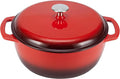 Amazon Basics Enameled Cast Iron Dutch Oven Pot by AmazonBasics