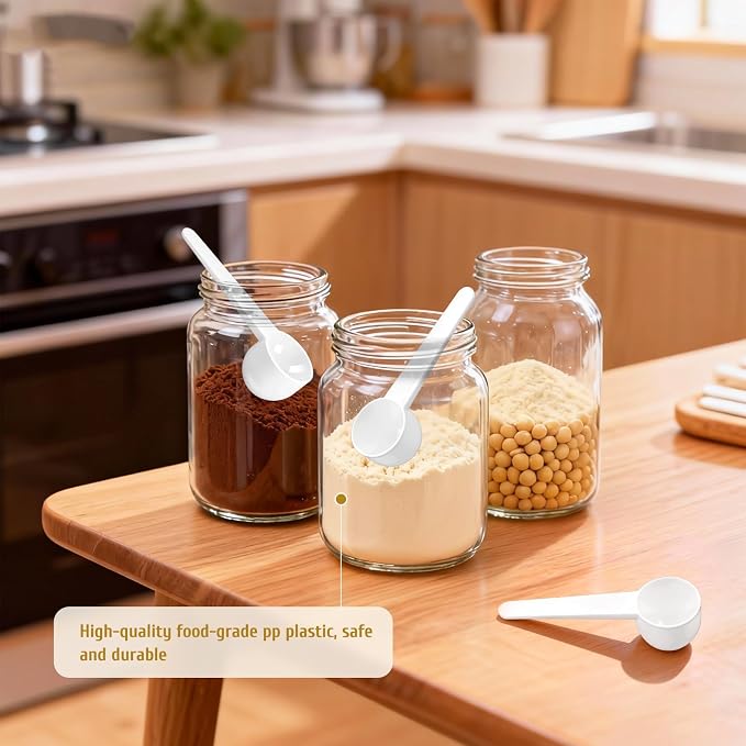 Twdrer 40-Piece 15ml Food Grade Plastic Measuring Spoons & Coffee Scoops - Image 4