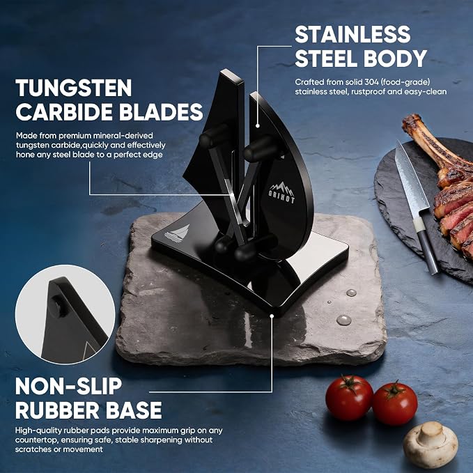 VN3 Professional Knife Sharpener | 3-Action Streamlined Sailboat Design - Image 6