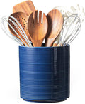 Large Utensil Holder for Kitchen Counter, 7.3” Ceramic Cooking Utensil Crocks by MIKIGEY