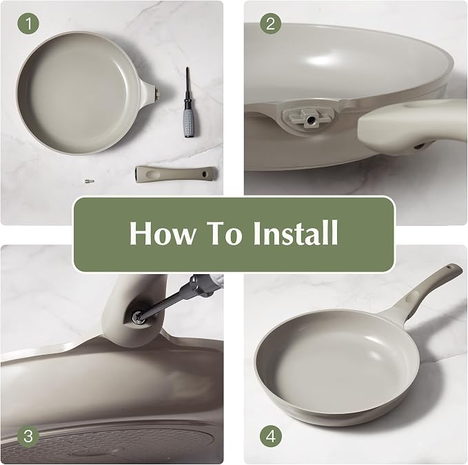 Redchef Non Stick Frying Pans, Ceramic Pan, Non-toxic Healty Skillet Omelet Pan - Image 7