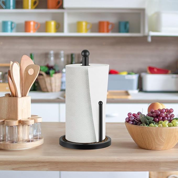 YINMIT Paper Towel Holder Countertop, Standing Paper Towel Roll Holder - Image 5