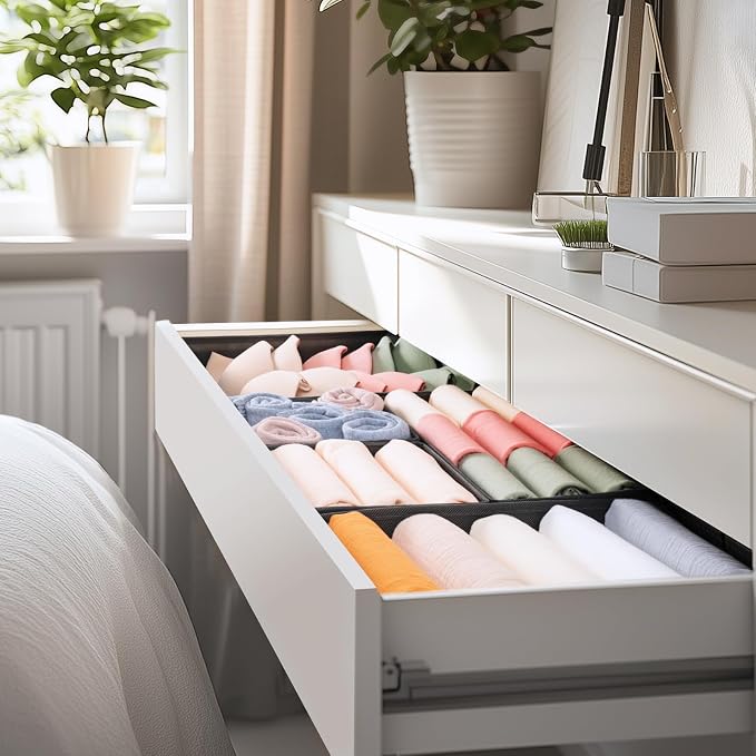 Criusia Drawer Organizer Clothes, 21 Pack Dresser Organizer - Image 8